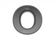 3d alphabet a in metal, on a white isolated background. 