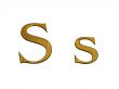 one letter of golden alphabet