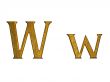 one letter of golden alphabet