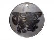 3d monster mythology, in metal medallion on a white isolated background.