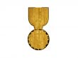 3d round golden medallion