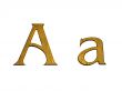 one letter of golden alphabet