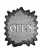 3d metal open mark
