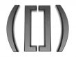 3d symbol a in metal, on a white isolated background. 