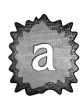3d Letter a in metal, on a white isolated background.