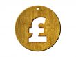 3d golden pound mark