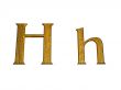 one letter of golden alphabet