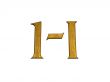 3d golden normal numbers and with Roman numeral 