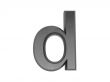 3d alphabet a in metal, on a white isolated background. 