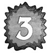 3d metal three number 