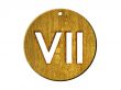 3d golden normal numbers and with Roman numeral 