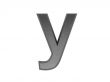 3d alphabet a in metal, on a white isolated background. 