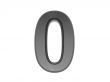 3d metal numbers , in metal on a white isolated background. 