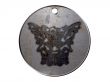 3d monster mythology, in metal medallion on a white isolated background.