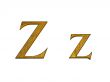 One letter of golden alphabet