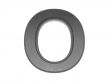 3d alphabet a in metal, on a white isolated background. 