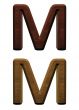 one letter of wooden alphabet.
