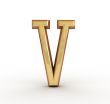 One letter of golden alphabet 