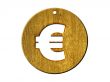 3d golden euro sign