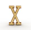 One letter of golden alphabet 