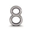 3d metal eight number 