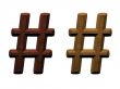 one letter of wooden alphabet.