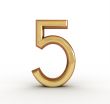 3d golden number 5