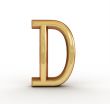One letter of golden alphabet 