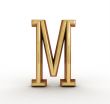 One letter of golden alphabet 