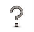 3d Metal Question Mark