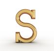 One letter of golden alphabet 