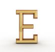 One letter of golden alphabet 