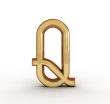One letter of golden alphabet 