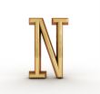 One letter of golden alphabet 