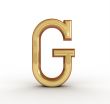 One letter of golden alphabet 
