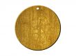 3d round golden medallion