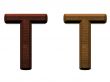 one letter of wooden alphabet.