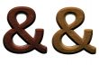 one letter of wooden alphabet.