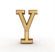 One letter of golden alphabet 