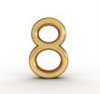 3d golden number 8
