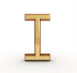 One letter of golden alphabet 