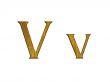 One letter of golden alphabet