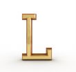 One letter of golden alphabet 