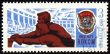 Young workers on postage stamp