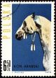 Arabian horse on post stamp