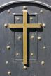 Holy Cross on the old door