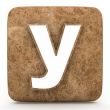 Letter a in Marble, on a white isolated background.