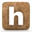 Letter a in Marble, on a white isolated background.