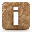 Letter a in Marble, on a white isolated background.