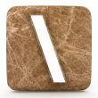 Marble symbol on a white isolated background. 